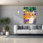 Toile épique Graffiti «Purple Pansies» par Thatgrubgirl, 40 po x 54 po-449060166