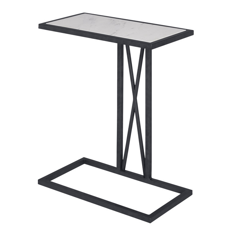 Medallion Marble End Table