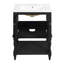 Meuble-lavabo autoportant de 24 po avec lavabo en céramique, armoire de luxe moderne avec pieds sculptés et tablette ouverte en blanc, noir ou beige-1381668064