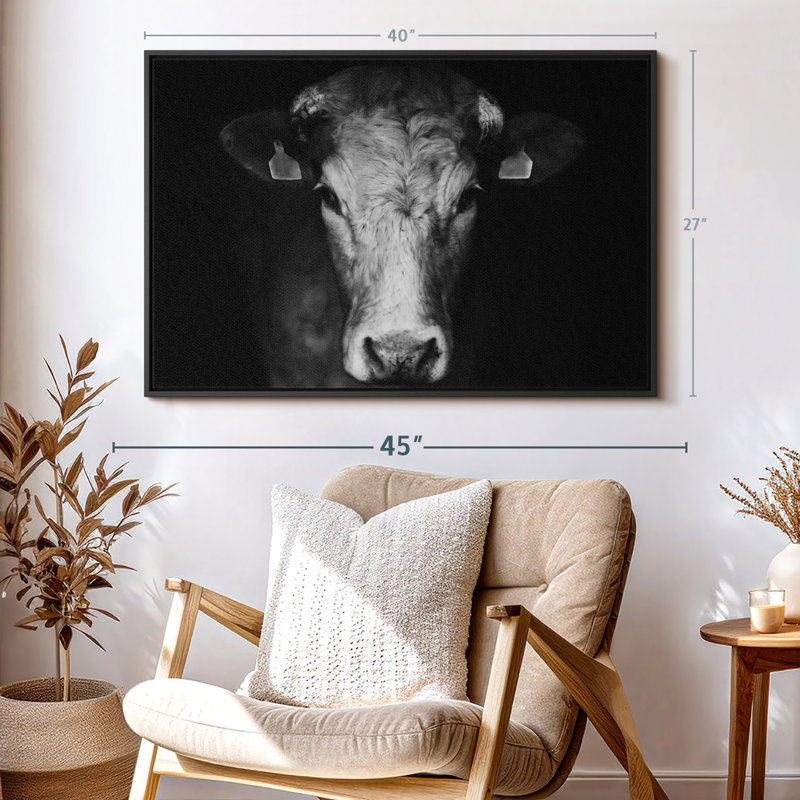 " Pondering Cow ", 40" H x 27" W