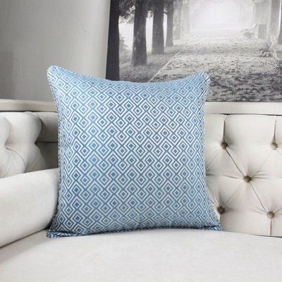 Cozy Jacquard Plaid Pillow Cover