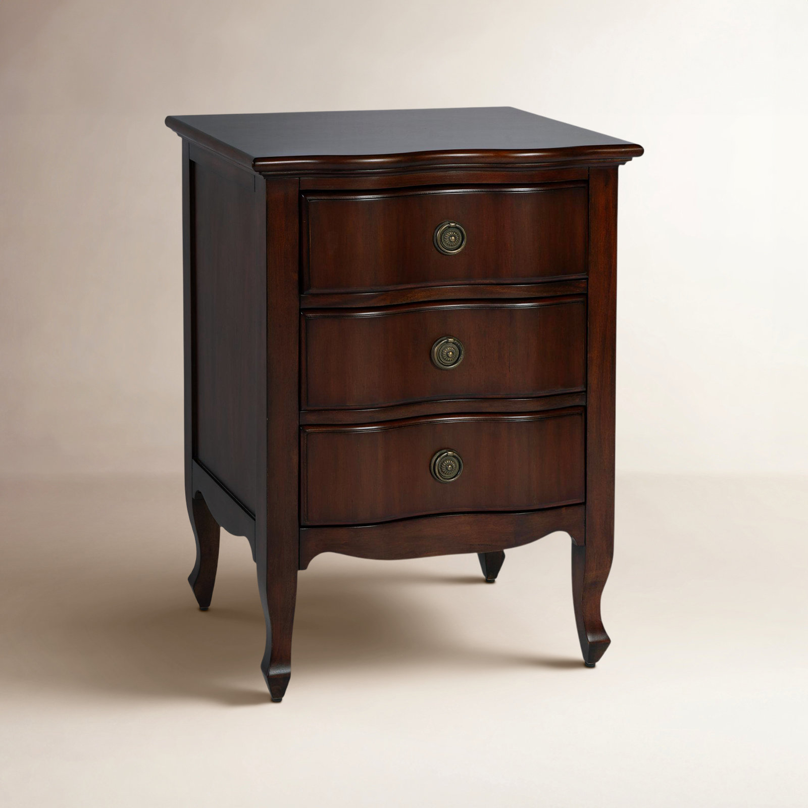 3-Drawer Accent Chest, Dark Brown