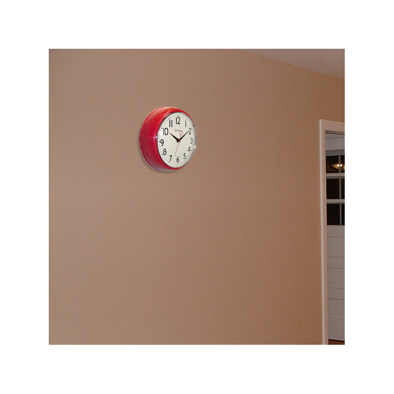 Fausley Wall Clock, Red
