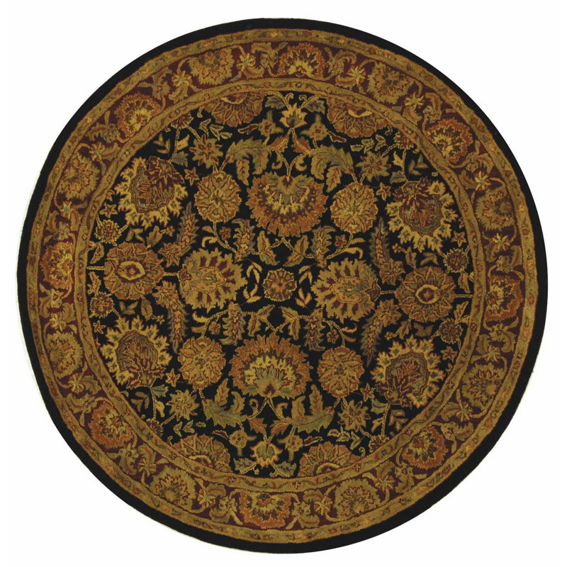 Alger Classic Hand Tufted Wool Oriental Rug, Round 6'
