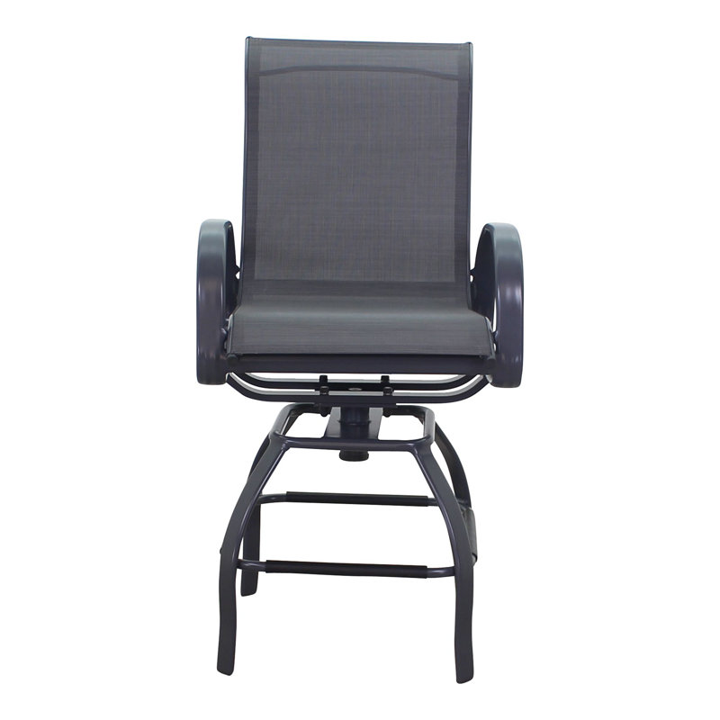 Tabouret de bar 30 po Temani, Gris foncé, Gris