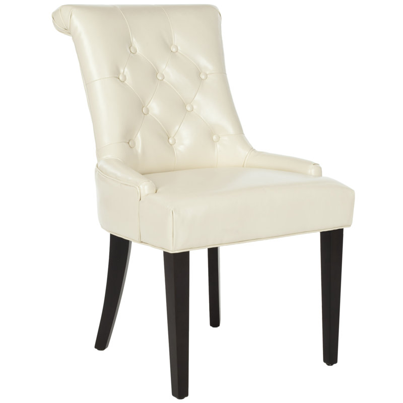 Chaise d'appoint rembourrée Bowie, Crème