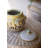  Ceramic Honey Jar 8"H Handcrafted Bee-Themed Glazed Pot Set of 2