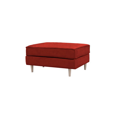 Boubacar 93 cm W Velvet Rectangle Ottoman