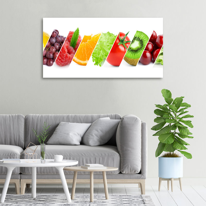 Fruits And Vegetables - Wrapped Canvas Print