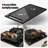 24 in. 4 Burners Gas Cooktop in Black Enamel with Griddle, NG/LPG Convertible, ETL Certified-119276329