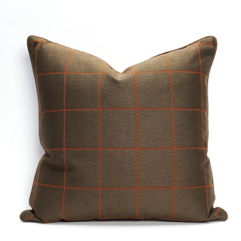 Sutton Square Pillow Cover & Insert, Pekoe