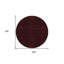Tapis rond noir 8 po