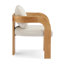 Ensemble de 2 chaises de salle à manger avec dossier coussiné et tissu bouclé-321449173-321449175
