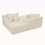 Fauteuil paresseux à deux places, canapé compressé sans assemblage, fabriqué en tissu de velours, fauteuil moderne moelleux, utilisé pour les salons et les chambres à coucher-1962150026