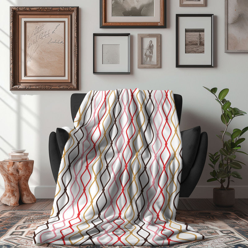 Brick Heart - 1 pièce Sherpa Premium, Grand lit