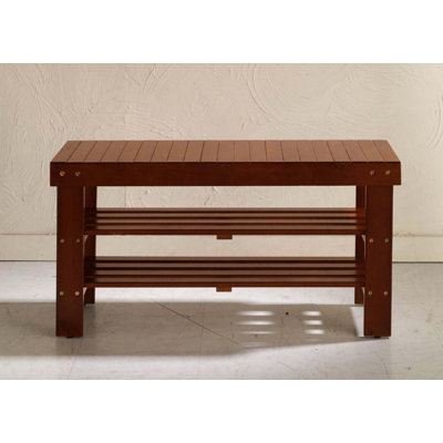 Pina Quality Solid Wood Shoe Bench, Finish