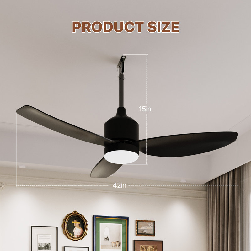 Ventilateur de plafond 42 po avec ensemble d'éclairage inclus