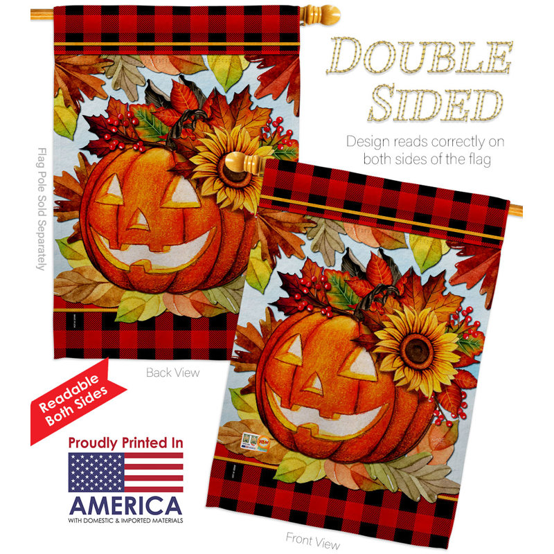 Drapeau de maison à 2 côtés en polyester 40 po x 28 po