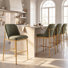 Tabouret de bar à hauteur de comptoir 25 po COLAMY Aurelia (ensemble de 4)
