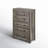Arlina Farmhouse 5 - Drawer Chest,Rustic Gray-2008637543