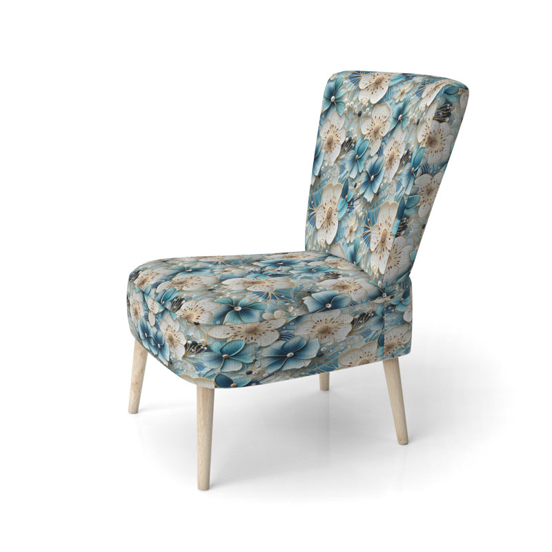 Chaise d'appoint rembourrée Cottage Blue
