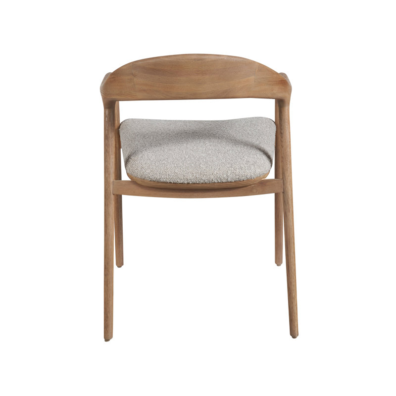 Alejandro 18.5'' H Upholstered Oak Armchair, Light Brown