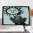 Ambesonne Fantasy Cutting Board Large Size Wizard with Magic Book White Black