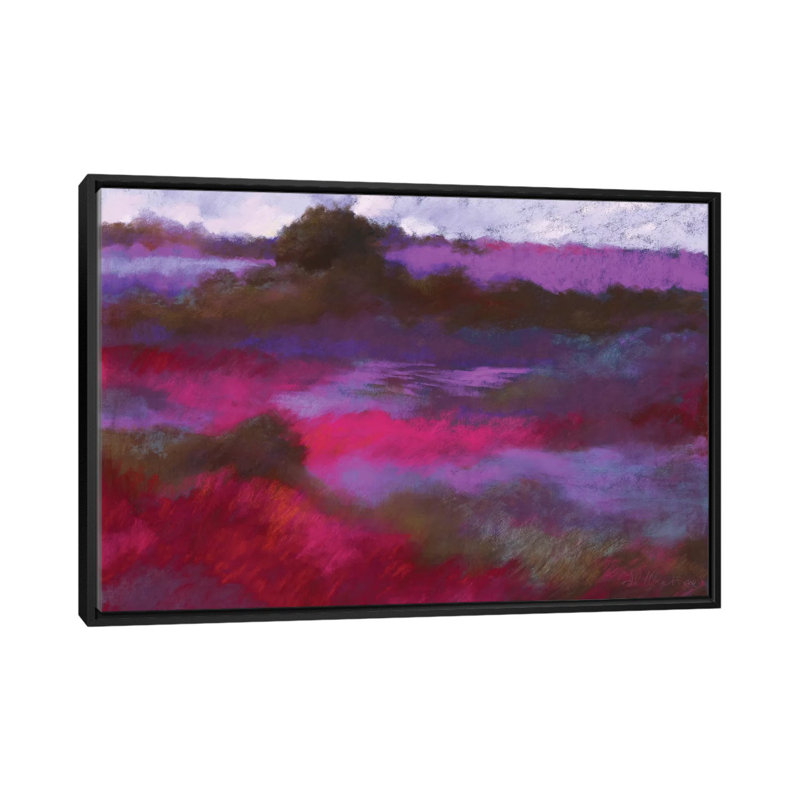 " Waiting For The Birds " by Nel Whatmore, 18" H x 26" W x 1.5" D, Black Framed Canvas, No Matte