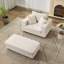 Chaise longue Canapé avec repose-pieds de rangement amovible