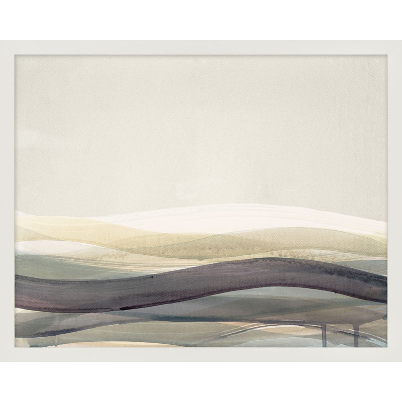 Preliminary II Print by Beth James, 25" W x 20" H, White Framed