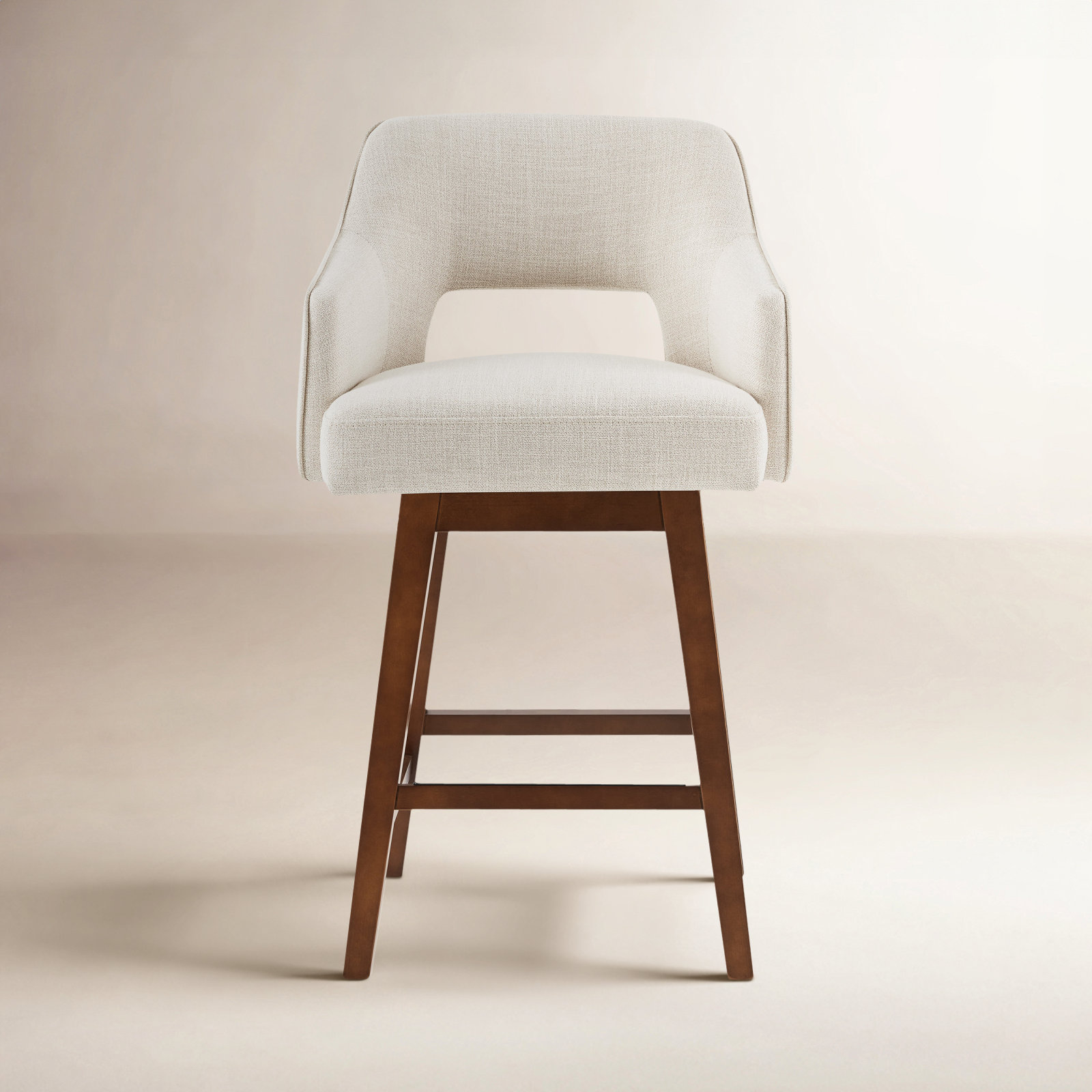 Lainey 26" Bar Stool, Effie Linen Performance Linen