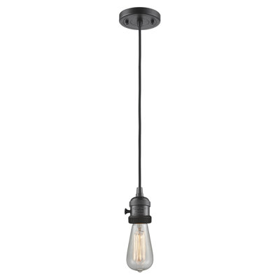 Franklin Restoration - Kuol - Mini-luminaire suspendu à cordon de 2 po - Interrupteur marche / arrêt - Ampoule DEL