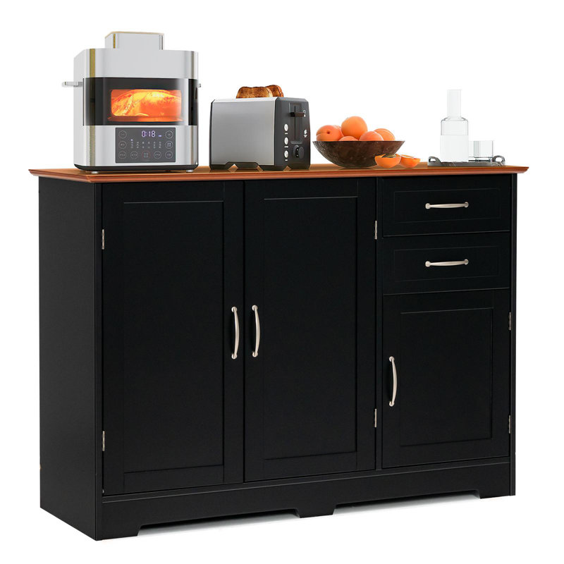 Joskar 43.5'' Sideboard, Black/Brown