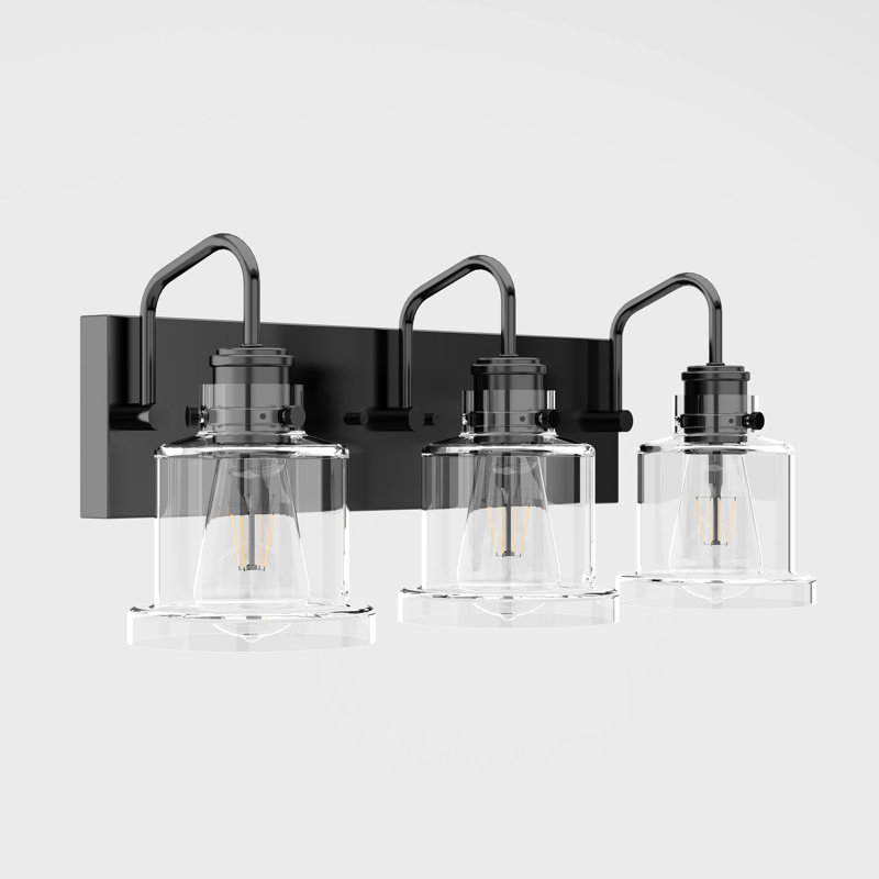 Beaupre 3 - Light Dimmable Vanity Light, Matte Black