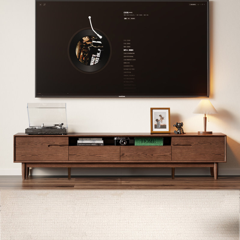 Meuble de rangement moderne et minimaliste pour meuble télé, H 17,72 po x L 70,87 po x l 13,78 po