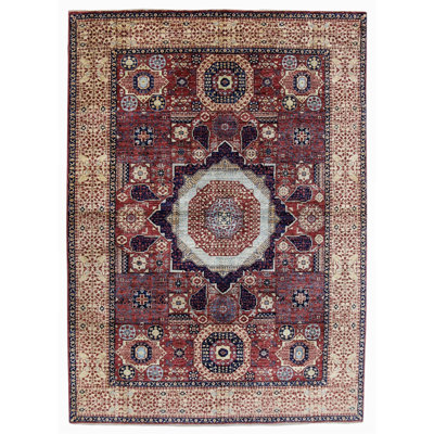 Hand Knotted Wool Area Rug