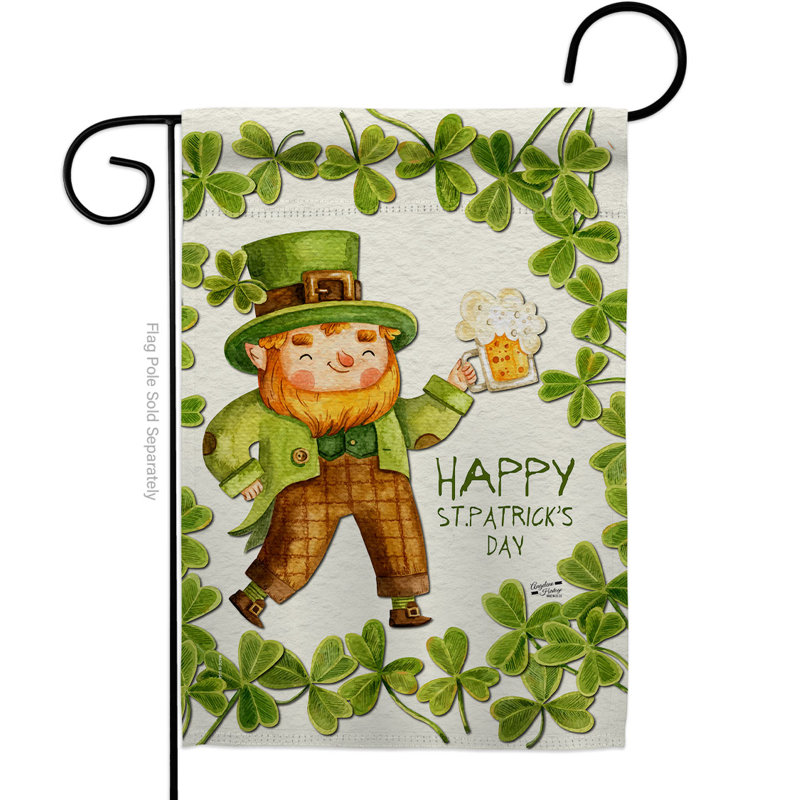 Drapeau de jardin à 2 côtés en polyester 19 x 13 po