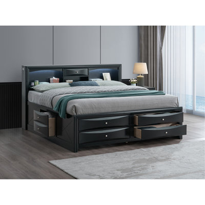 Marilla G1500S-QSB7 Queen Bed , Black