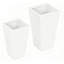 Pots de fleurs, ensemble de 2 pots de fleurs d'extérieur, avec trous de drainage, pot de plante durable et empilable, pour l'extérieur et l'intérieur-128986387