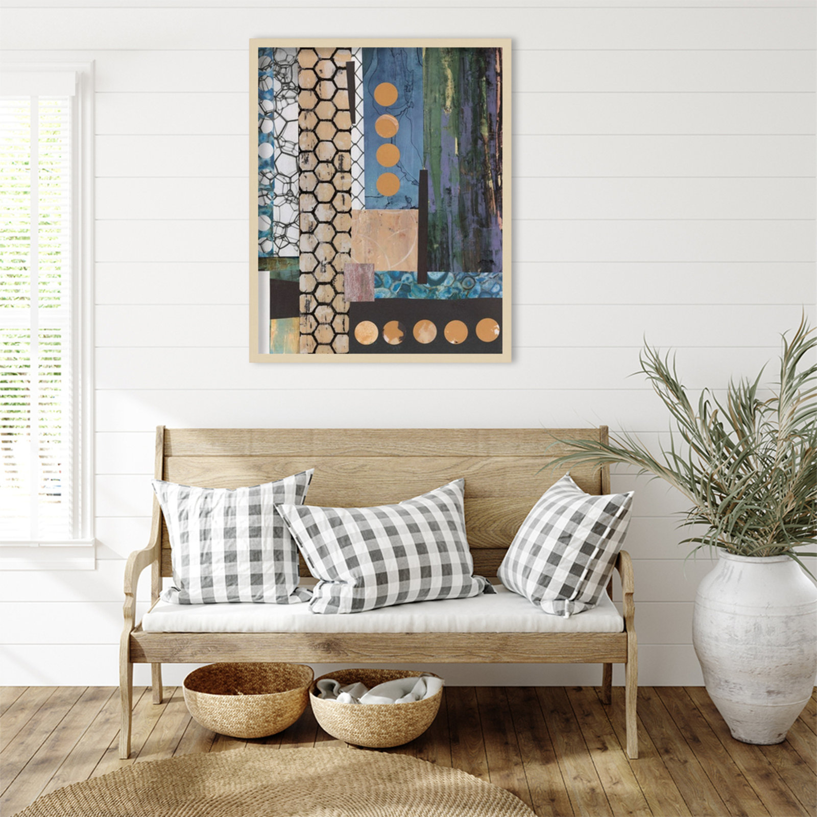 Mashup No. 2 Print by Natalie Avondet, 33" H x 27" W, Brown