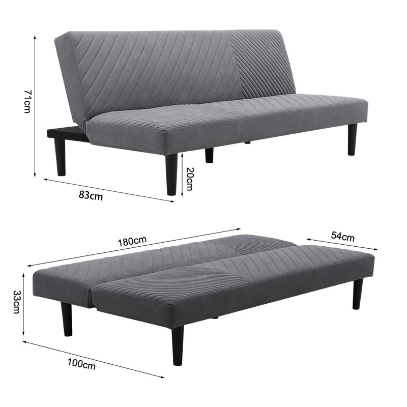 Jaquoya 3 Seater Linen Sleeper