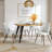Shivani 5-Piece Modern Dining Set with 63'' Wavy-Edge Table and Upholstered Chairs-105491105-105491104