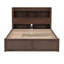 Lit plateforme double avec tablettes coulissantes-1483605369