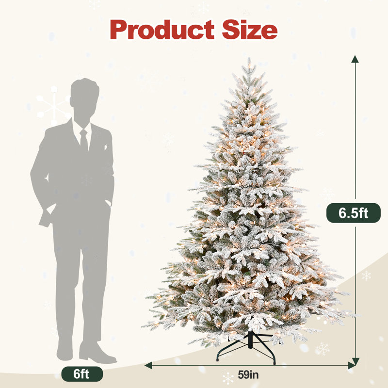 Arbre de Noël en PE / PVC, 6.5'