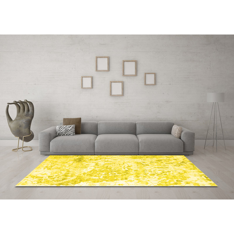 Performance Abstract Indoor Rug, Round 8'