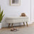 Ottoman Oval Storage Bench,Rubber Wood Legs(43.5"X16"X16")-110402478