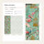 Papier peint floral, oiseaux, décoration murale rétro
