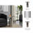 Minimalist Metal Accent End Table for Home Decor - Modern Cylindrical Narrow End Table for Functional Living Room Styling - 20", Silver