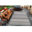 Tapis d'intérieur / extérieur champagne / gris à rayures Sania-634067980