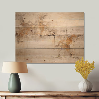 Croix de Christianisme beige de Jessus - Art mural abstrait sur bois de pin naturel